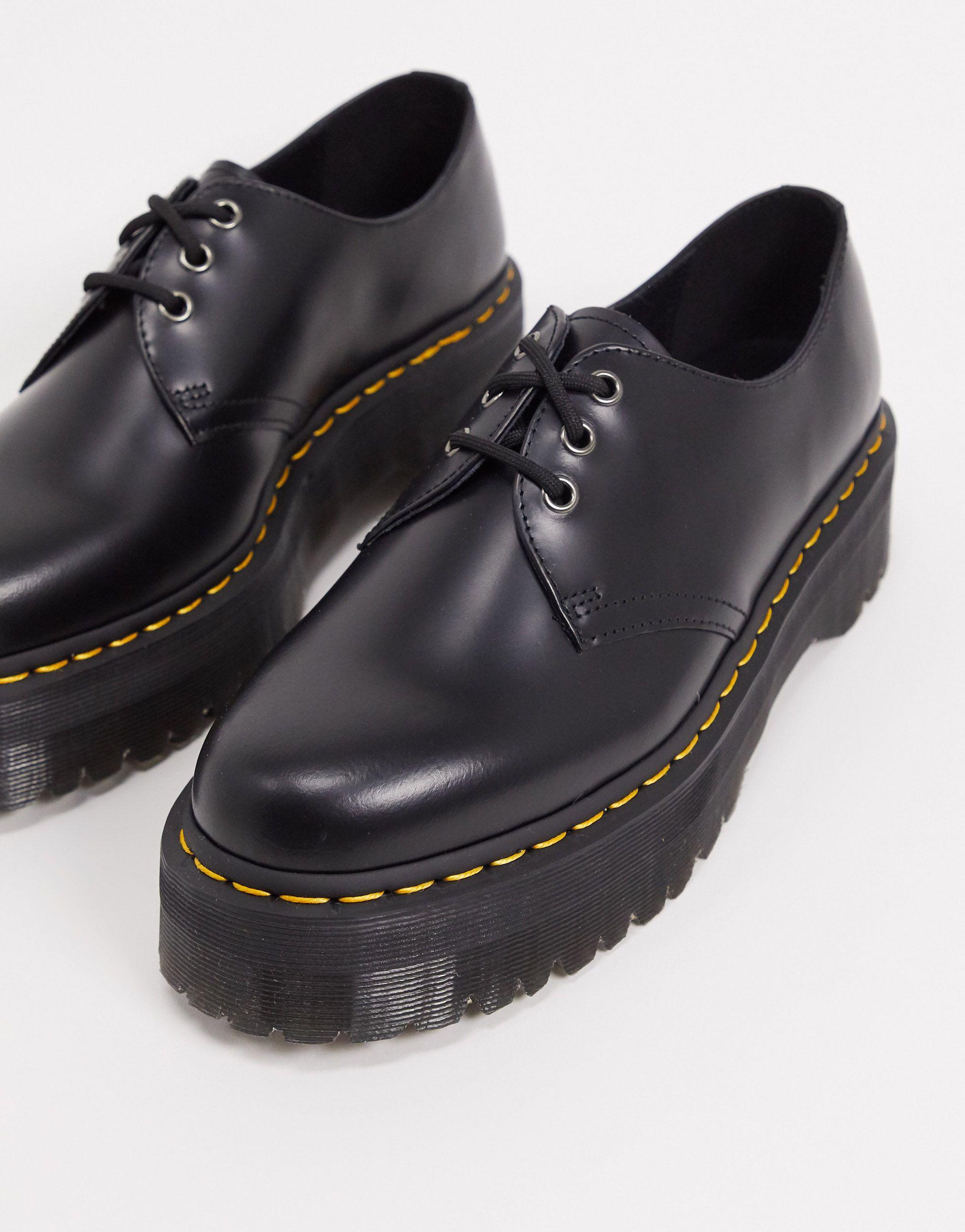 black 8053 quad platform derbys