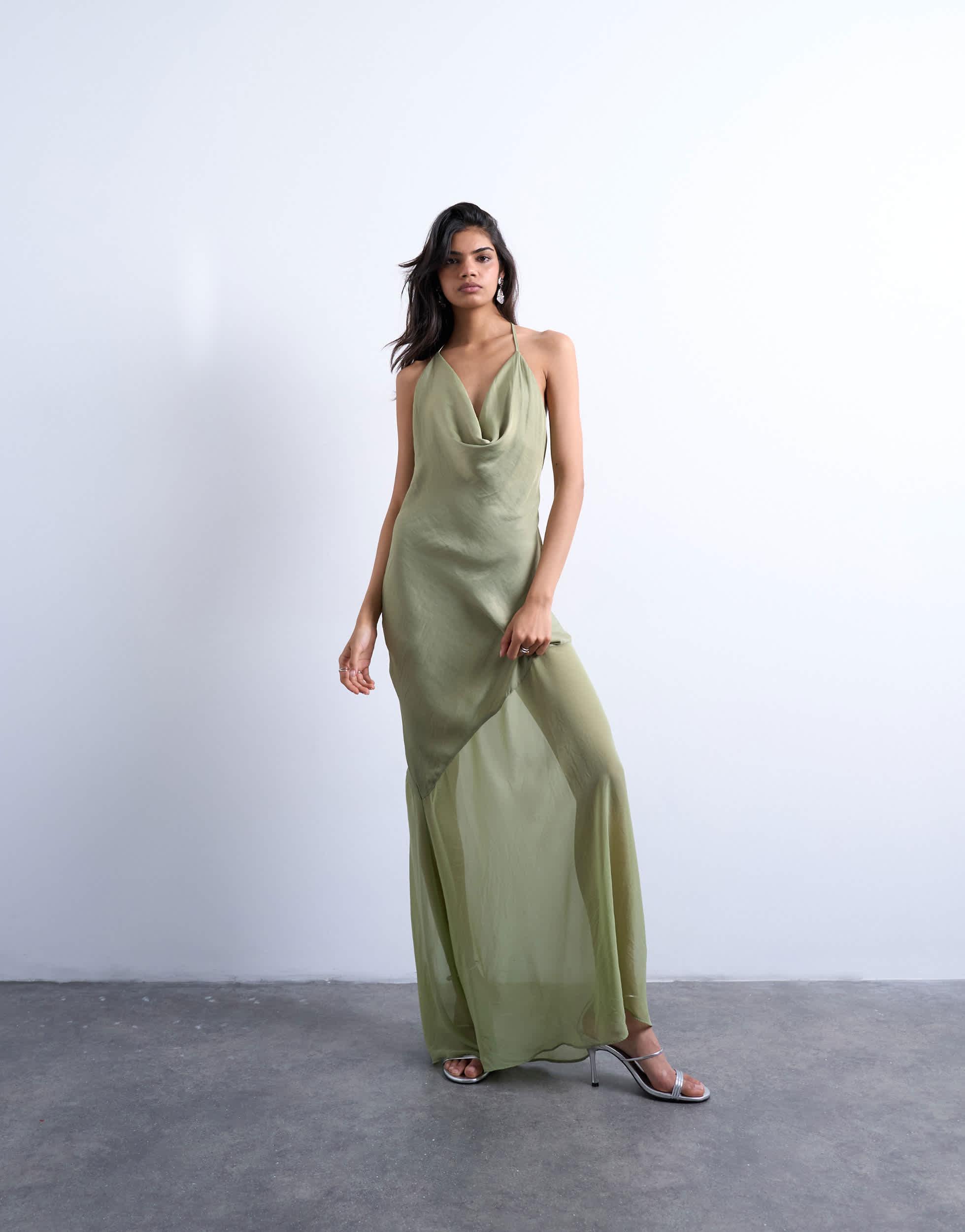 Robe Moulante Topshop Gris Argenté - Taille 8 - Bodycon Stretch - Très Bon état