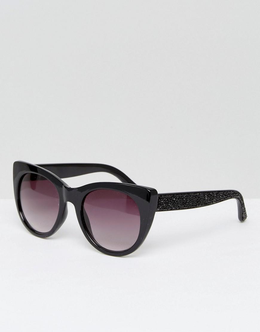 ALDO Leather Choewen Cat Eye Sunglasses in Black - Lyst