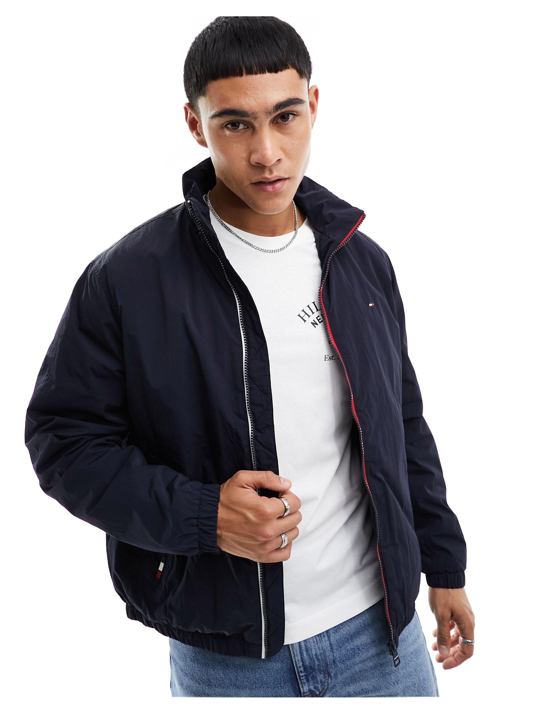 Veste zipp e Tommy Hilfiger pour homme en coloris Bleu Lyst