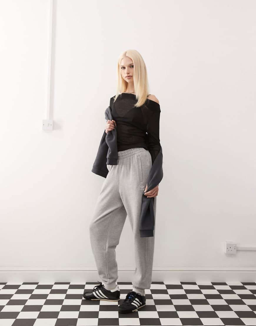 adidas Originals Essentials French Terry Joggers in White Lyst UK