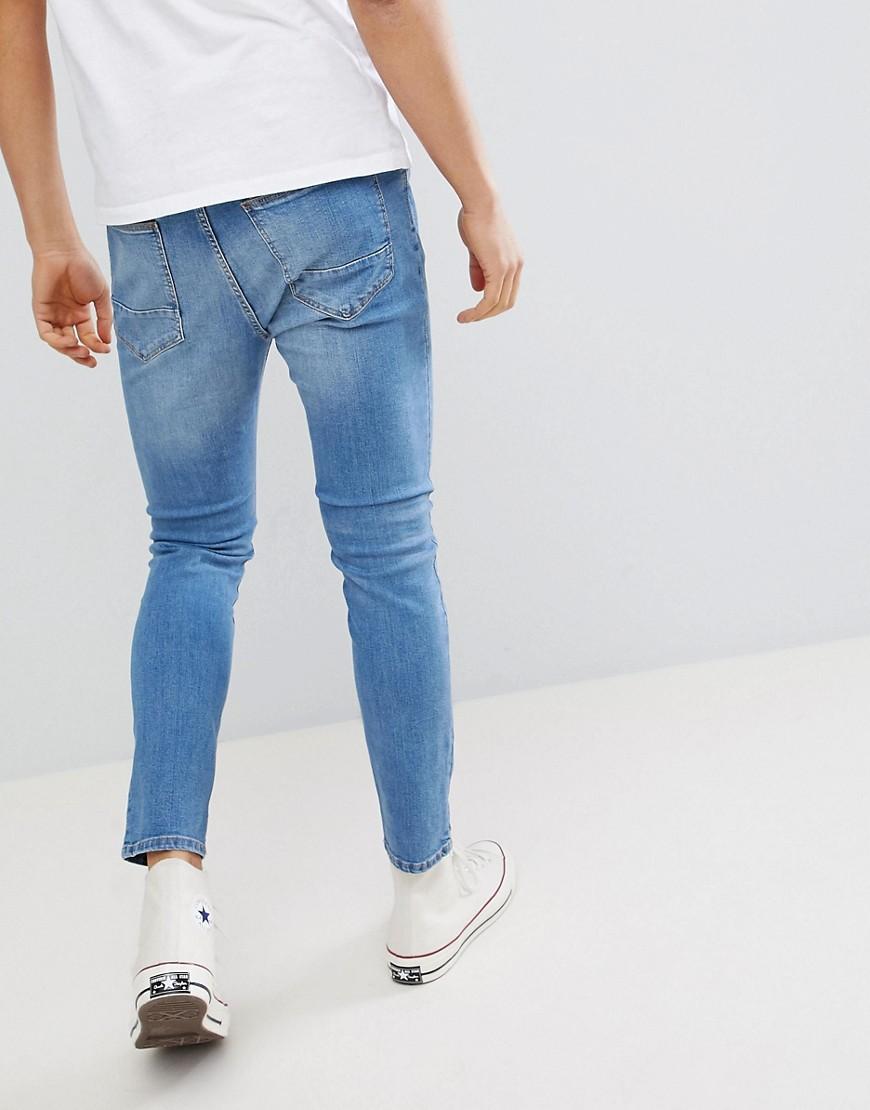 Vaqueros carrot en azul descolorido de Pull\u0026Bear de Denim de color Azul  para hombre | Lyst