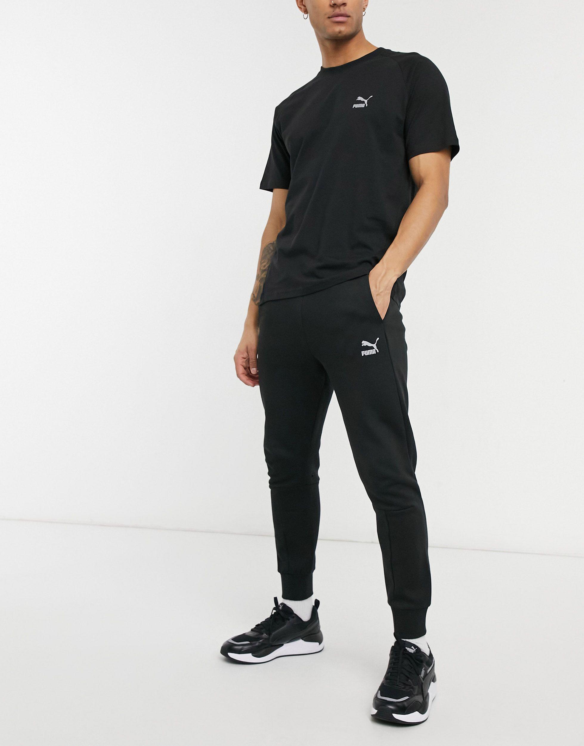 PUMA Classics Tech Sweatpants in Black for Men - Lyst