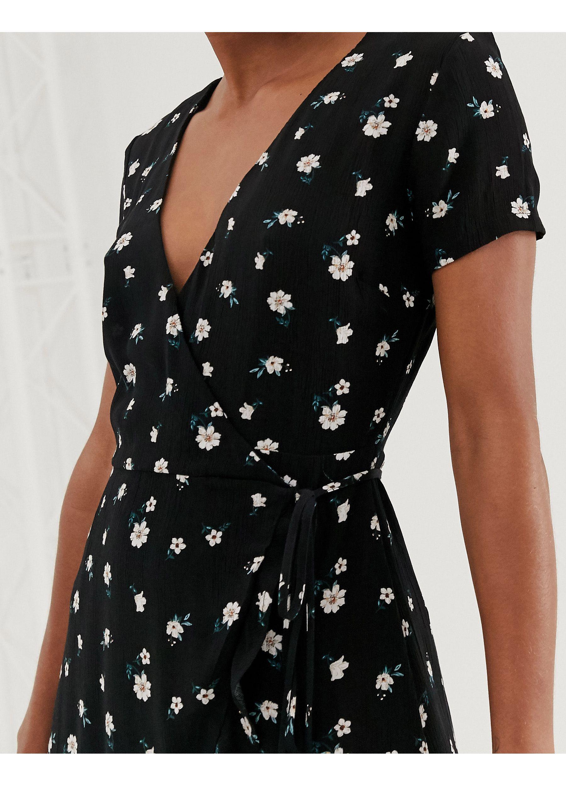 stradivarius wrap dress
