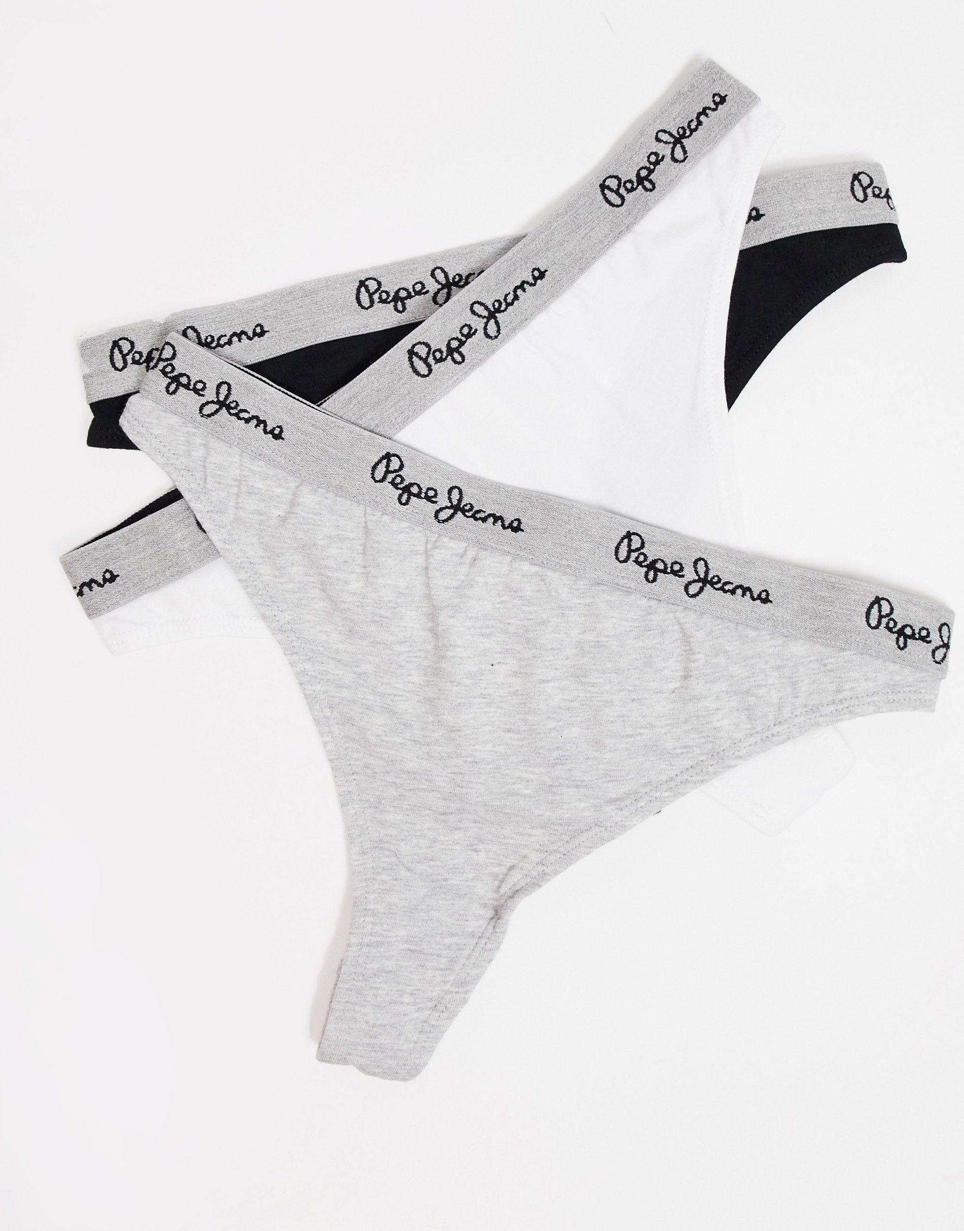 Pepe Jeans Denim Amy 3 Pack Thong | Lyst