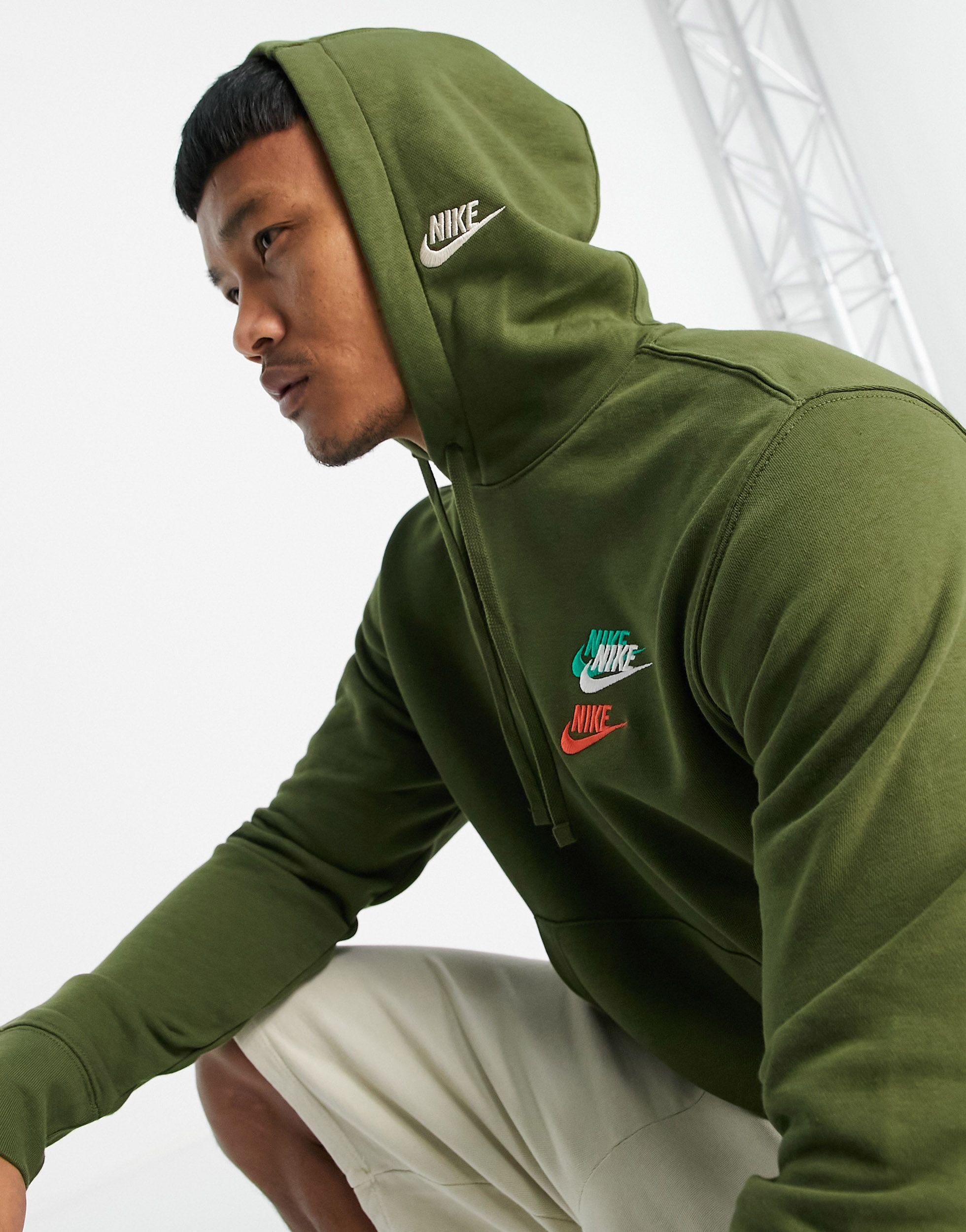 Nike Multi Futura Hoodie in Green for Men | Lyst Canada
