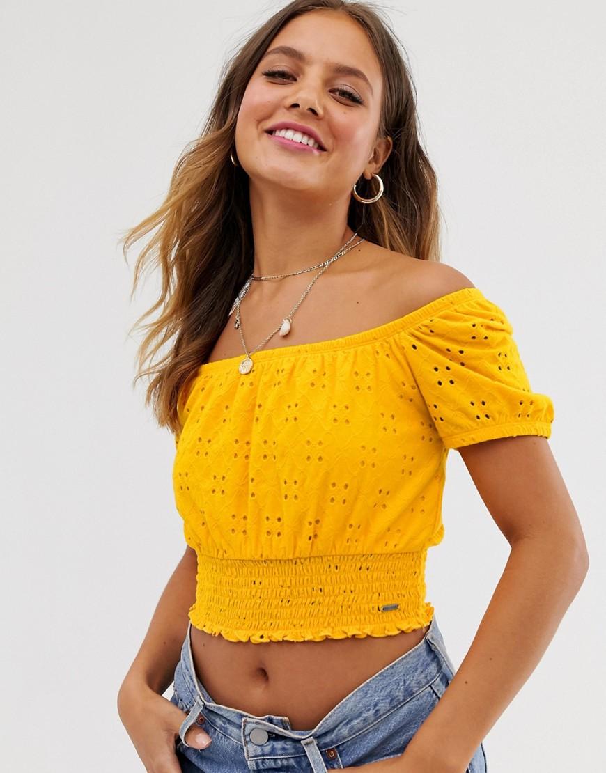 hollister off the shoulder top