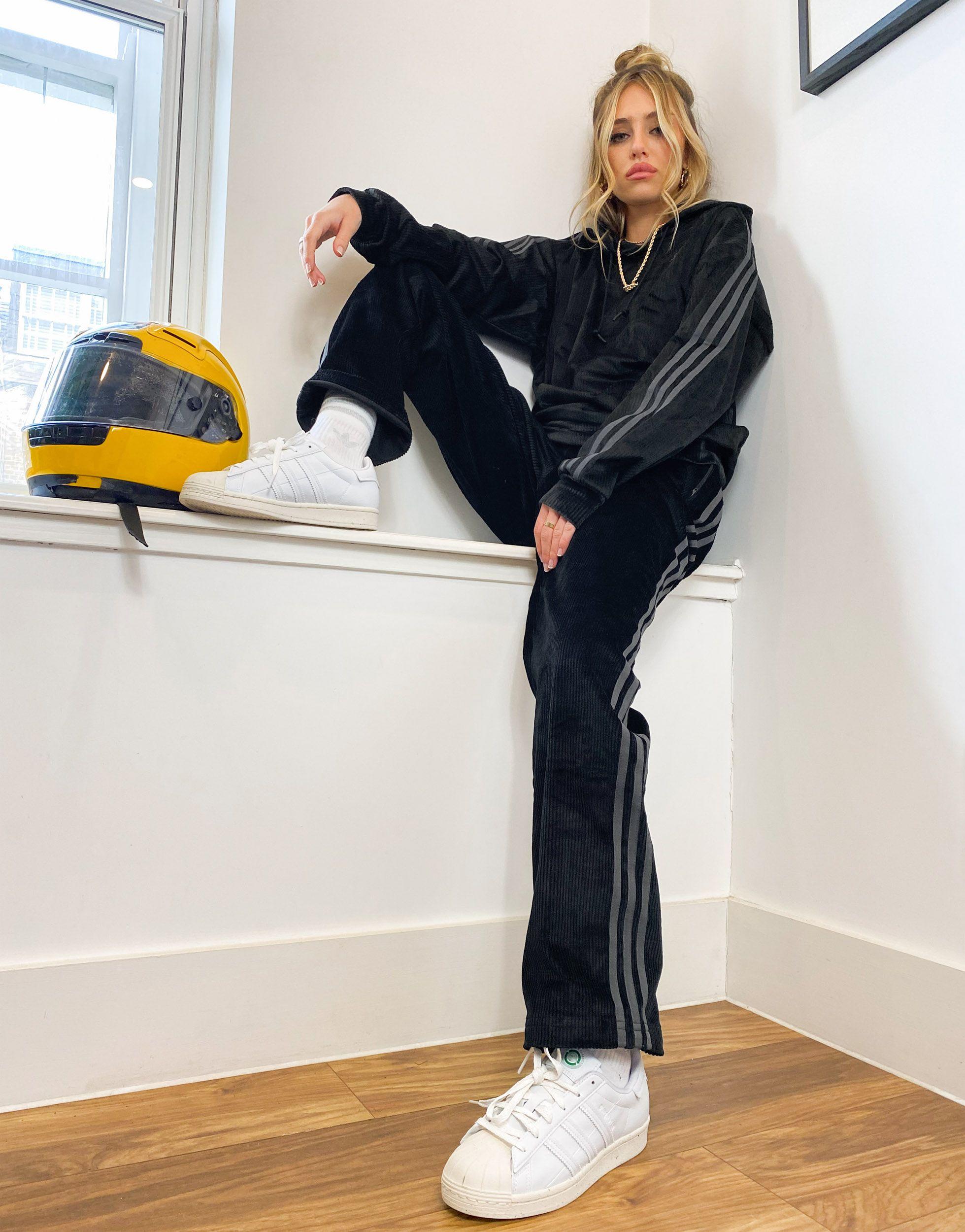 adidas originals comfy cords velvet