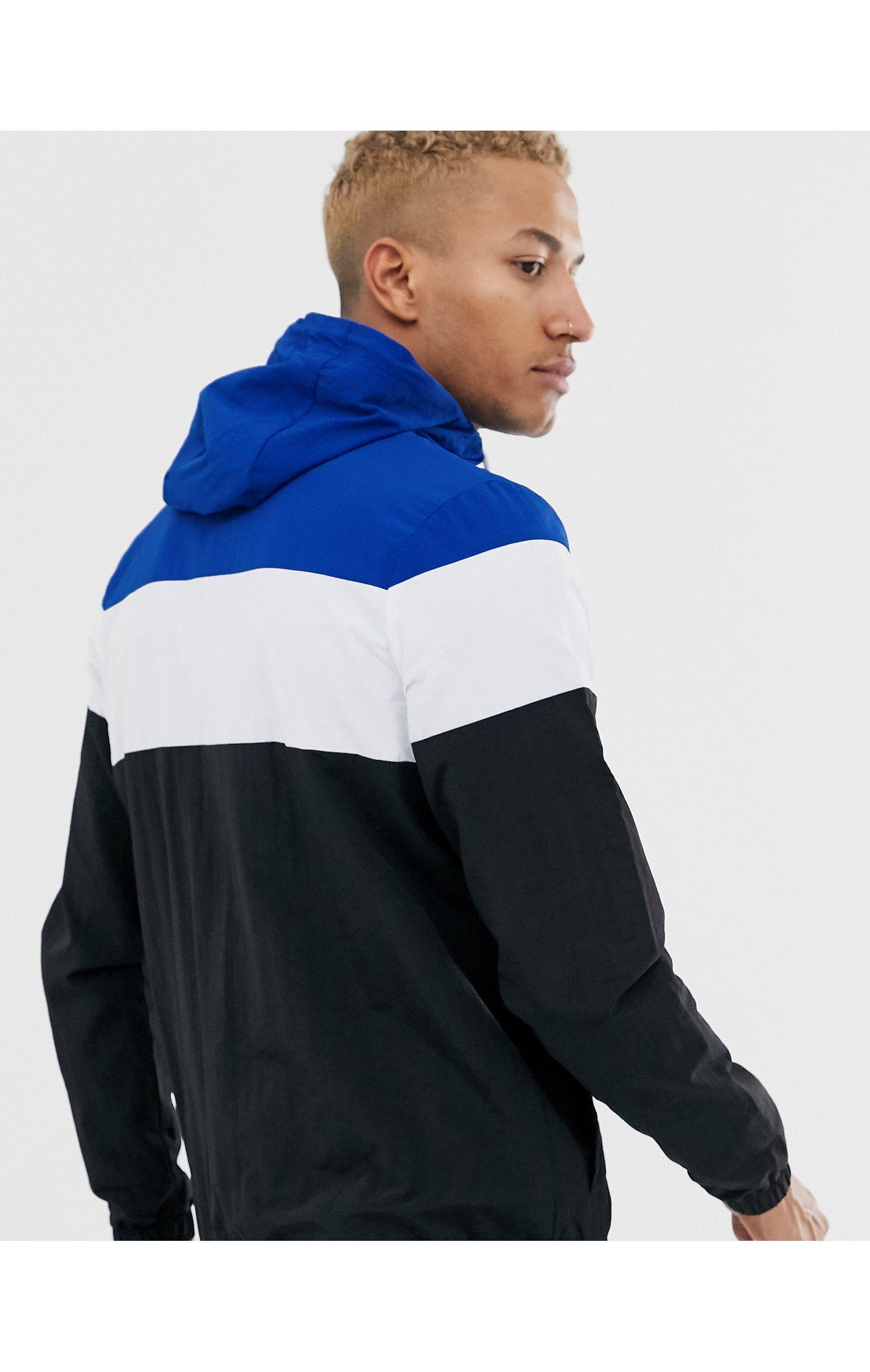 ellesse windbreaker blue