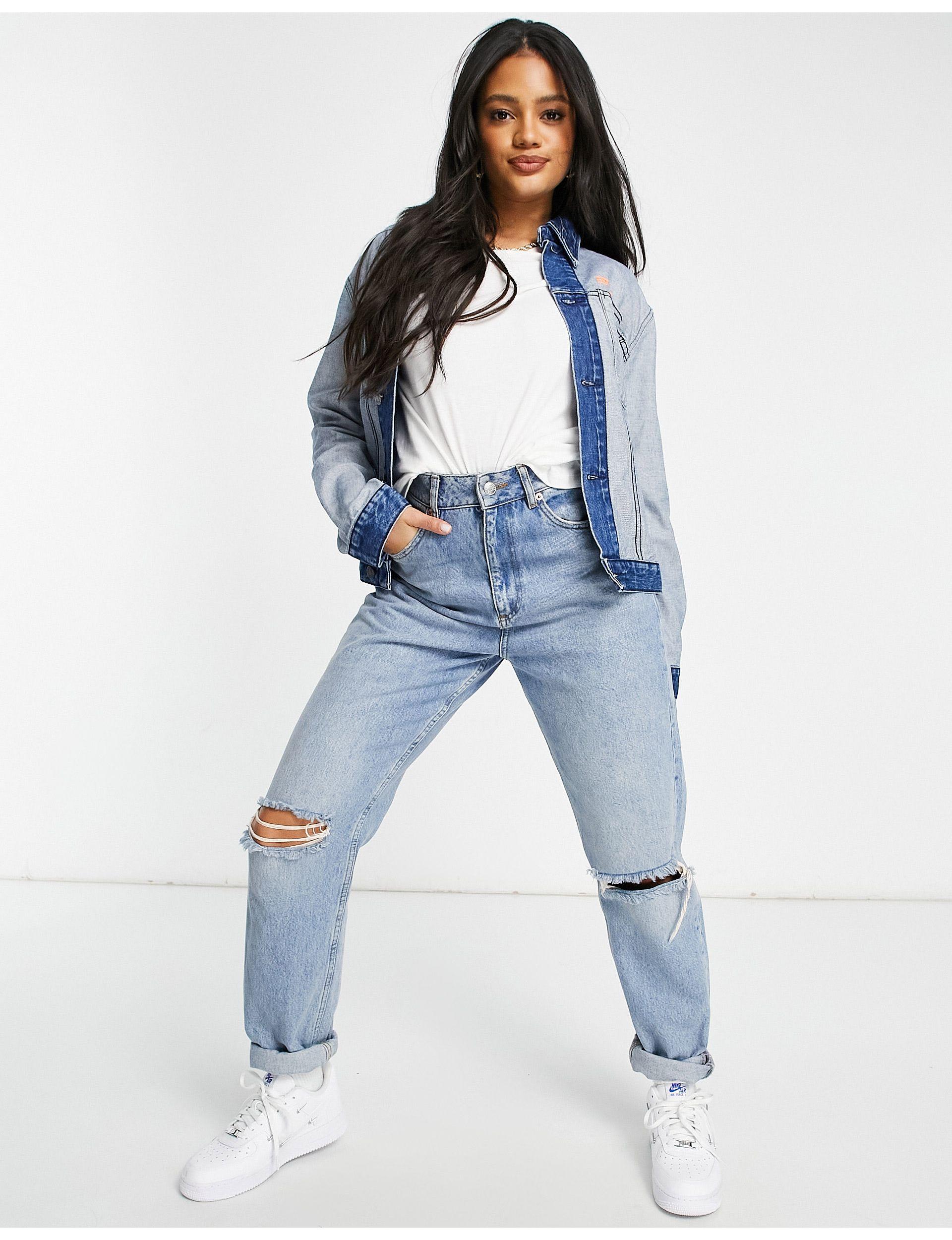 Denim Trucker Jacket in Indigo Stone 