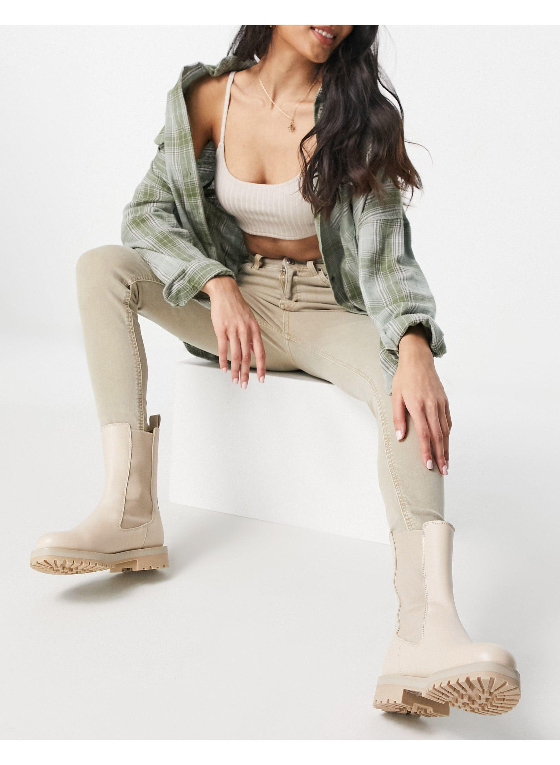 TOPSHOP Denim Jamie Jeans in Sand 1 