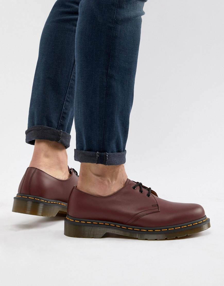 dr martens 3 eyelet shoes