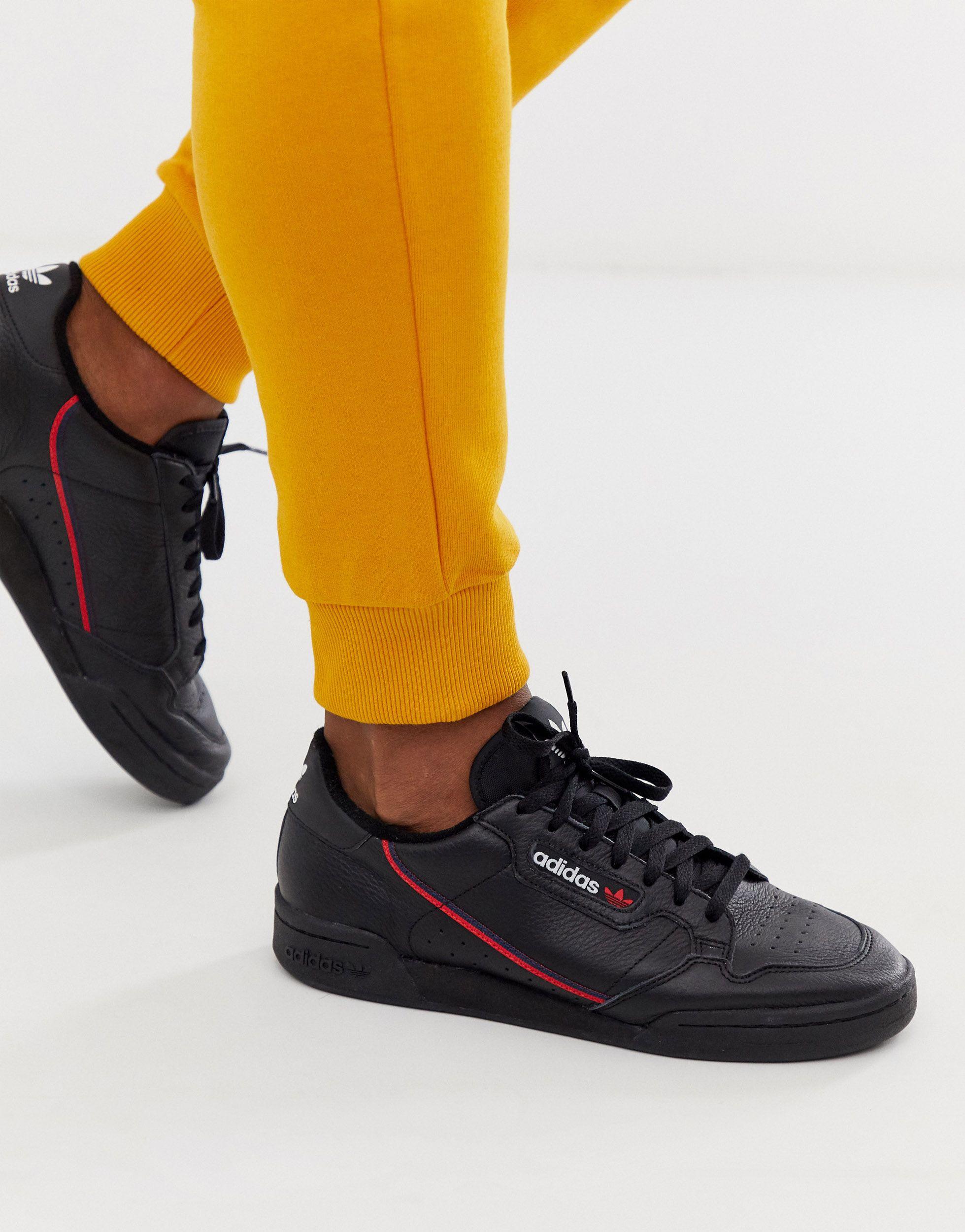 adidas continental trainers black
