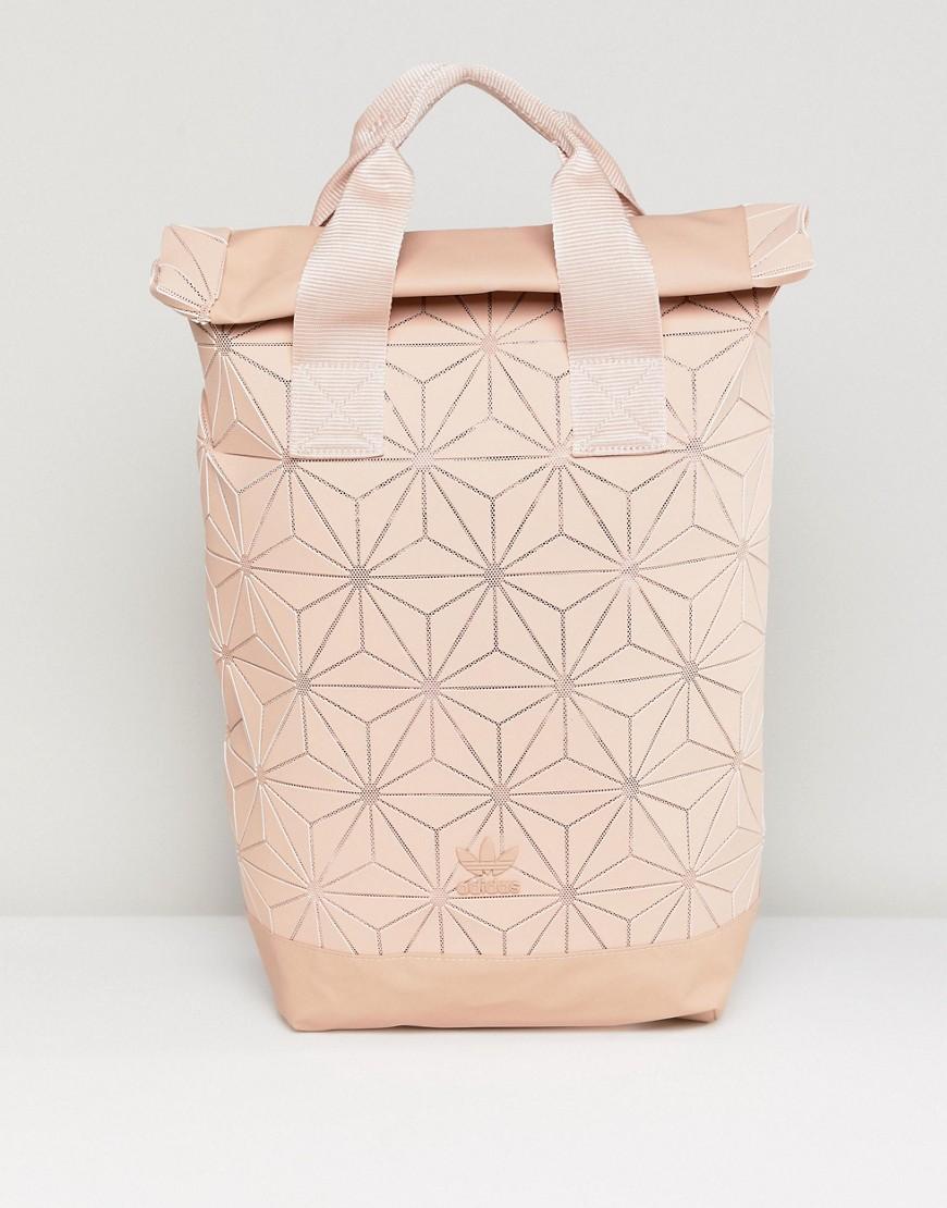 Zaino rolltop rosa con stampa geometrico di adidas Originals in Neutro |  Lyst