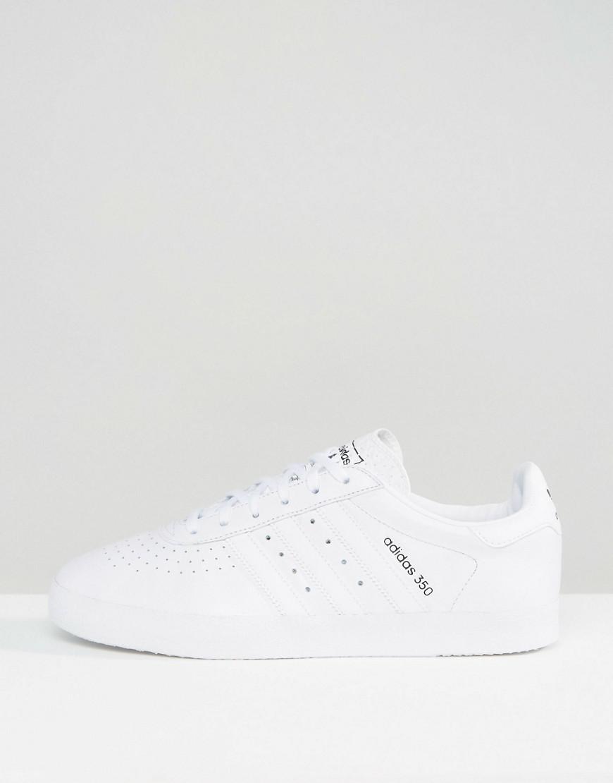 adidas Originals Leather 350 Trainers In White Bb2781 for Men | Lyst UK
