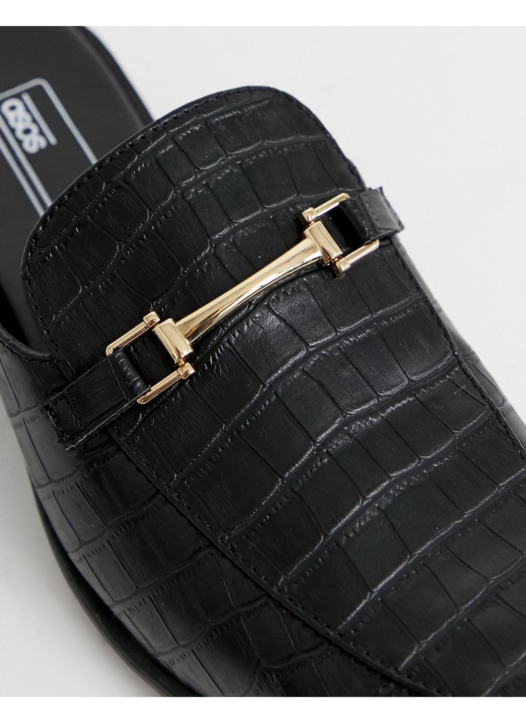 wide fit backless loafers