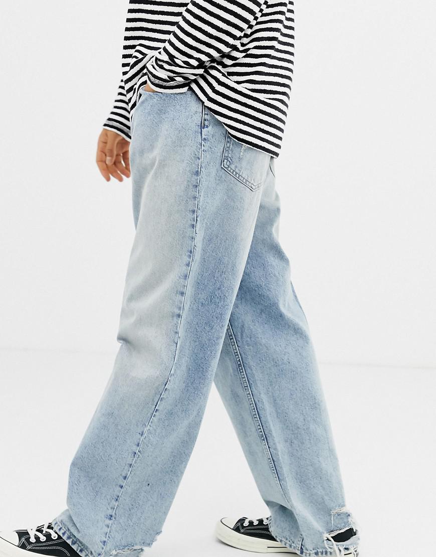 Cheap Monday Relaxed Fit Jeans In Light Blue in Black for | Lyst