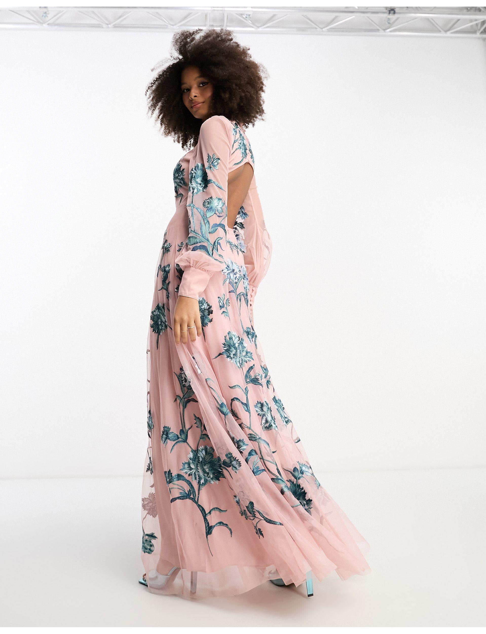 Fashion Vestidos Largos De Tira Bordada Shop Vestidos Playeros - Main Image