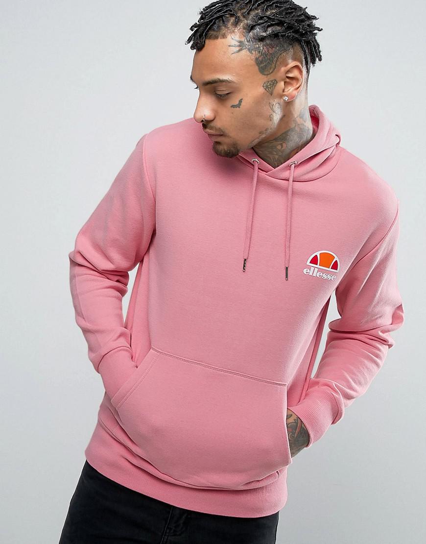 Lyst - Ellesse Hoodie With Small Logo in Pink for Men