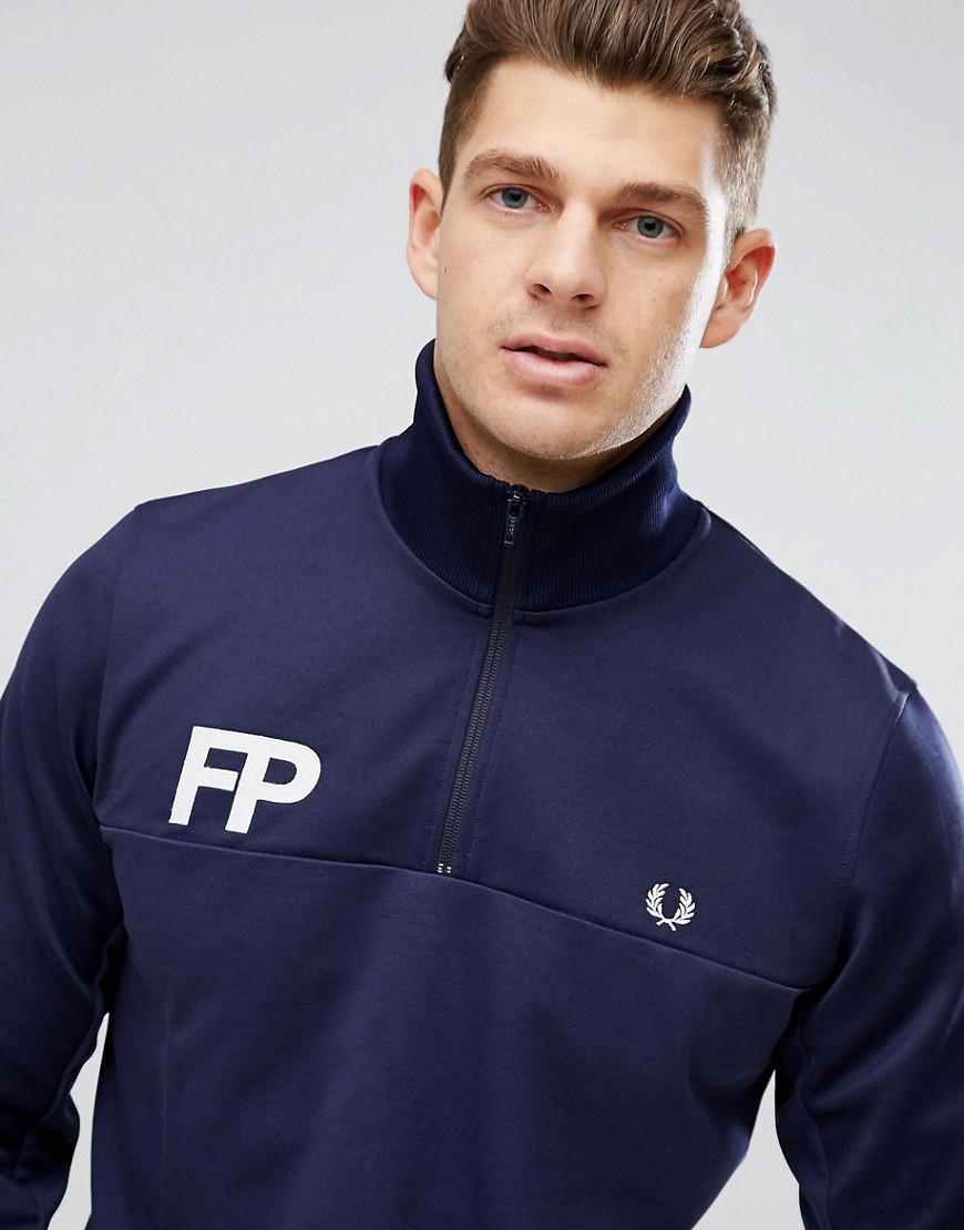 fred perry half zip track jacket