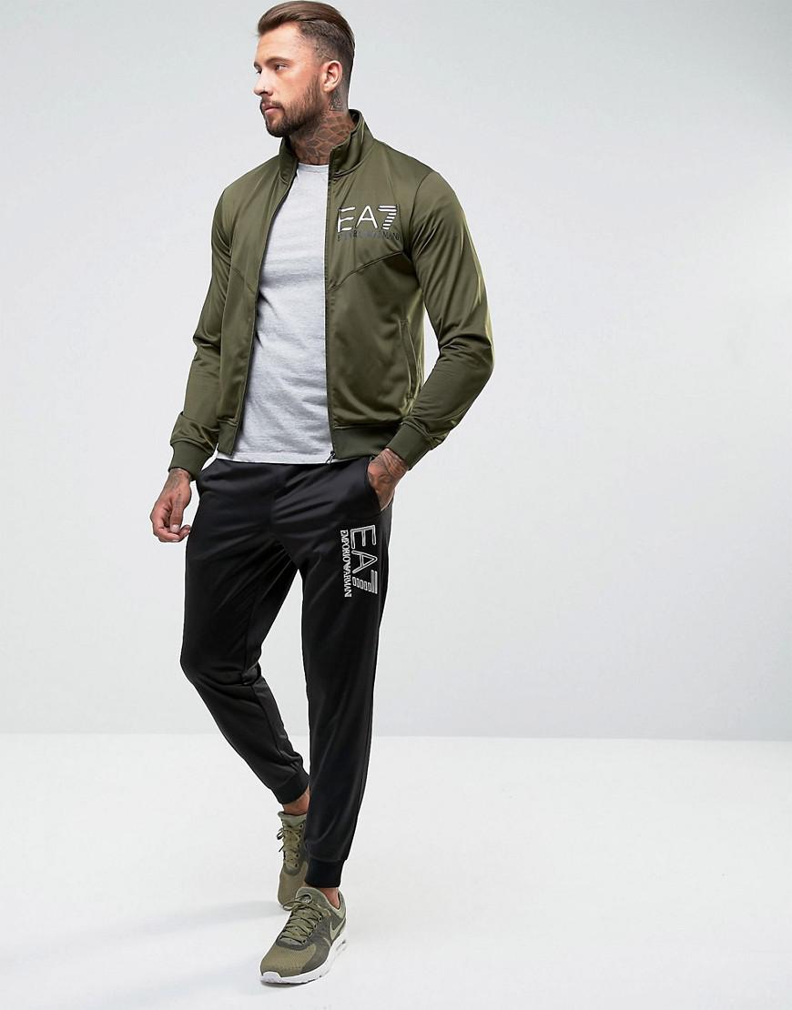 mens khaki tracksuit set