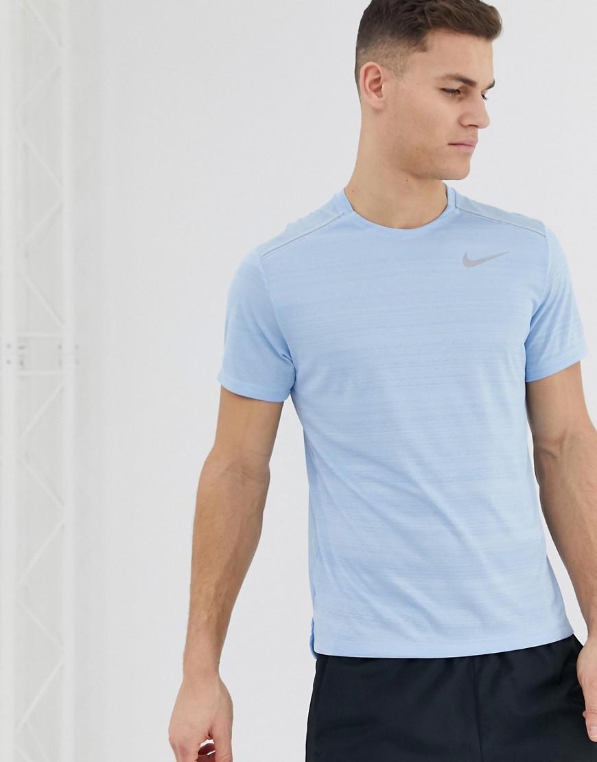 Nike Miler T-shirt In Sky Blue for Men | Lyst