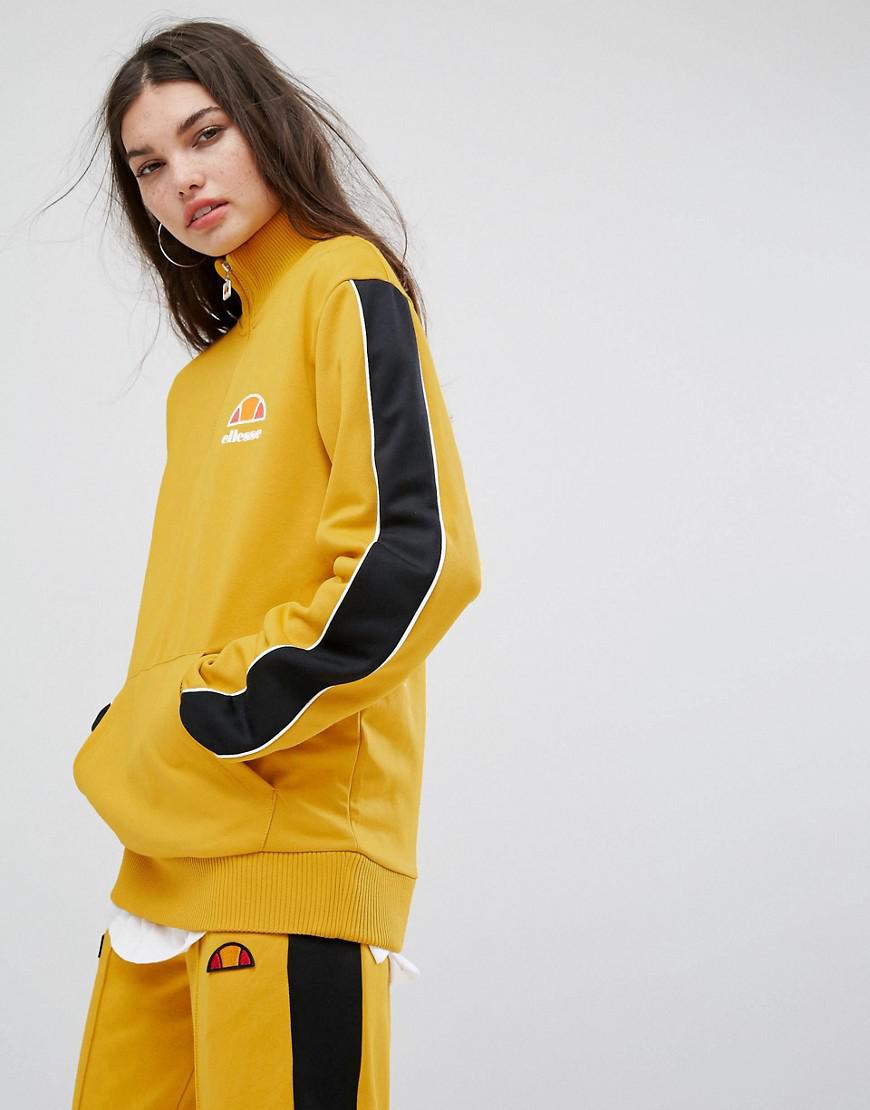 yellow stripe tracksuit