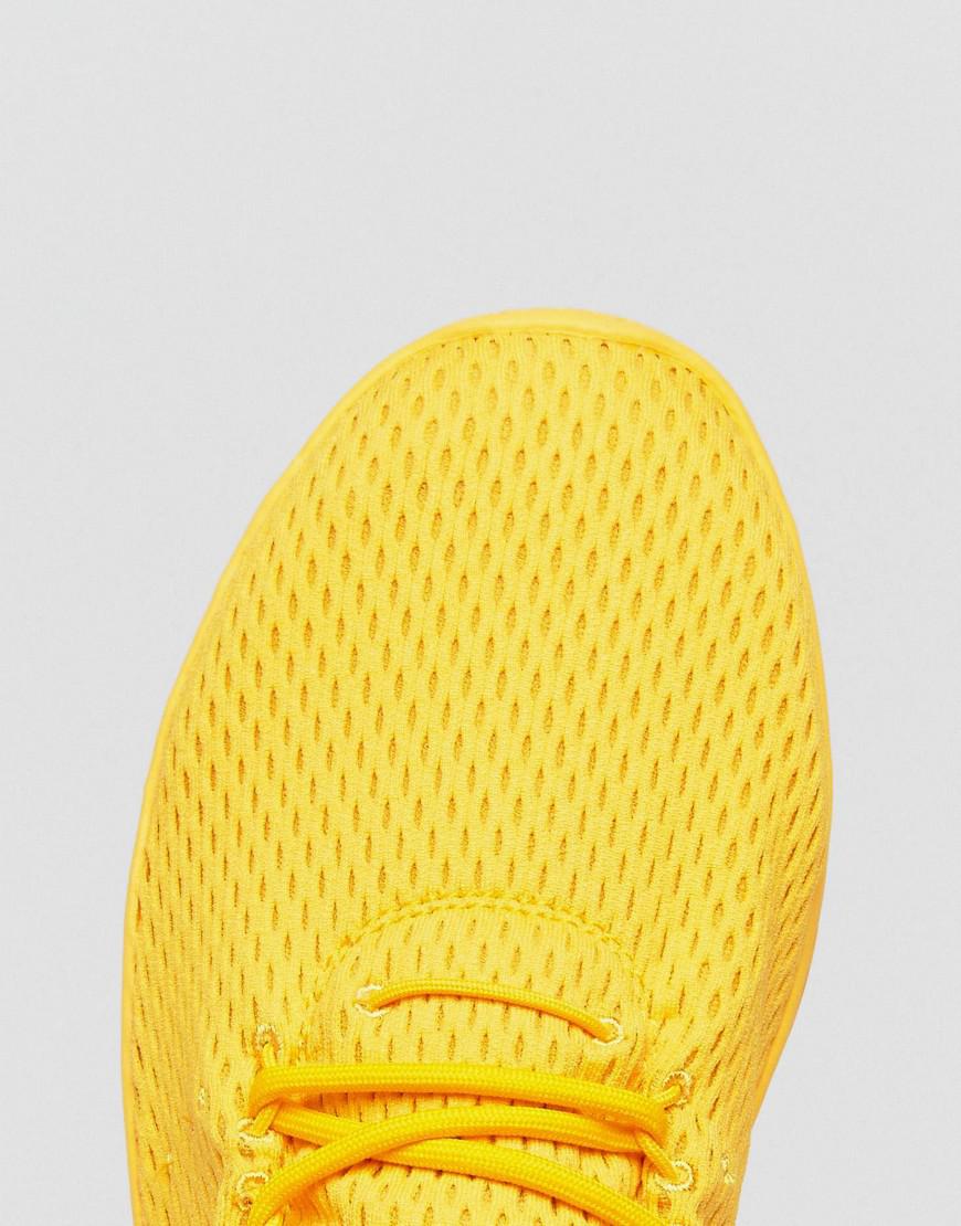 Adidas Pharrell Williams Tennis HU C Little Kid's Shoes Yellow/White