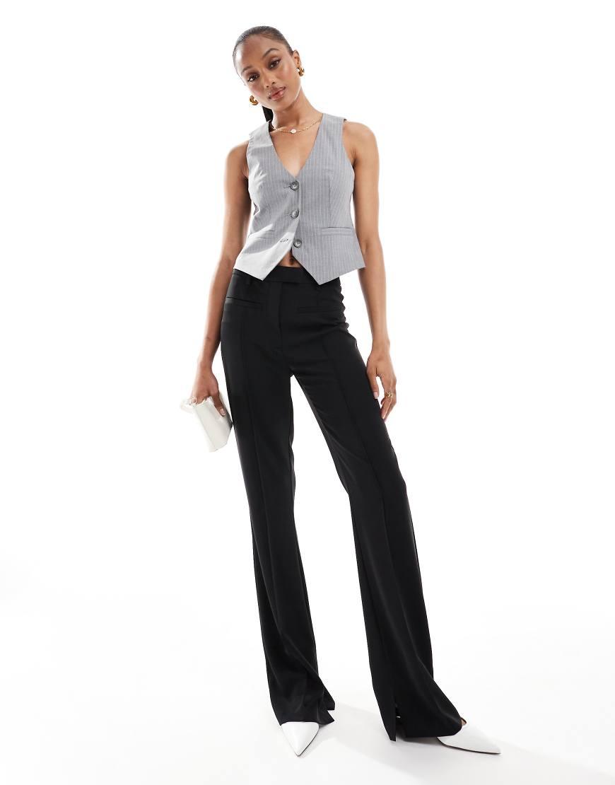 ASOS Asos Design Tall Tailored Slinky Skinny Flare Trousers in