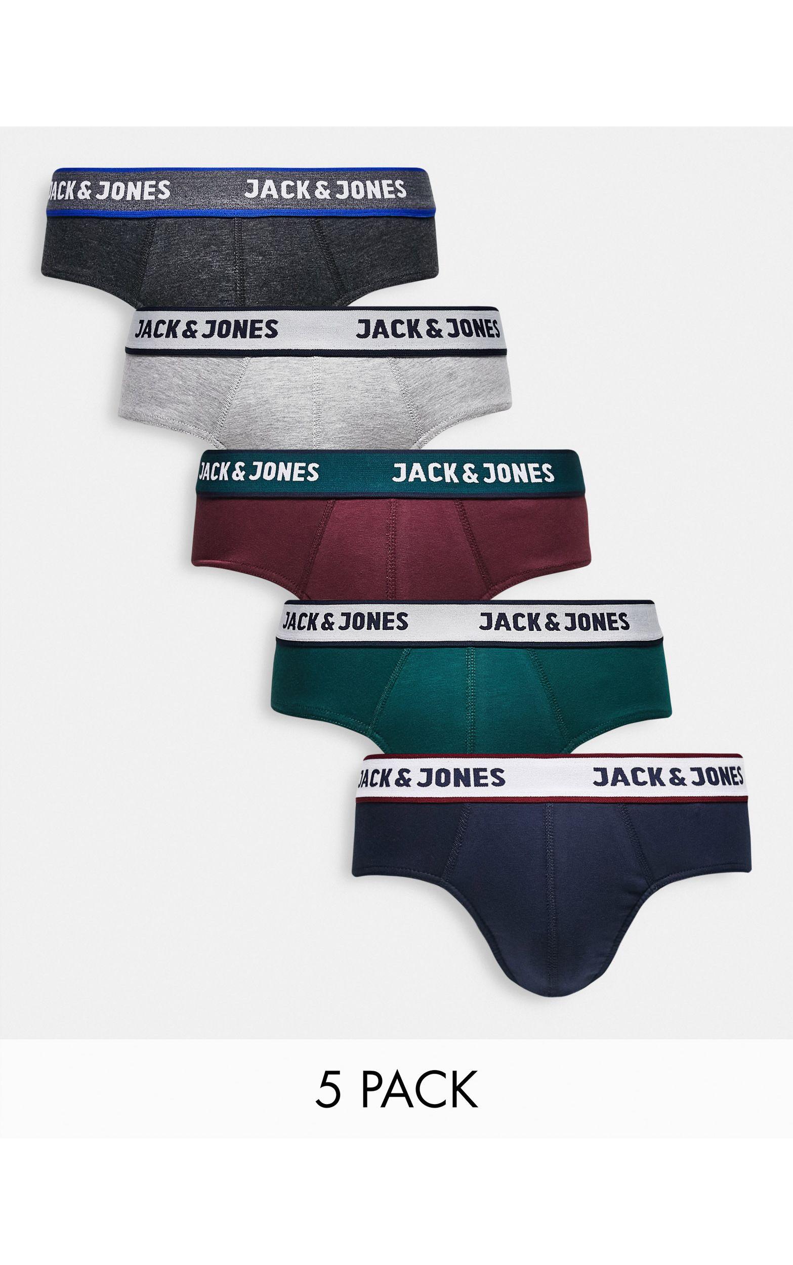 Jack & Jones Set Van 5 Onderbroeken in het Blauw voor heren | Lyst NL