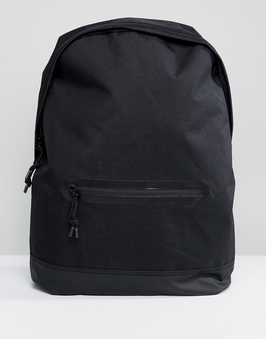black sleek backpack