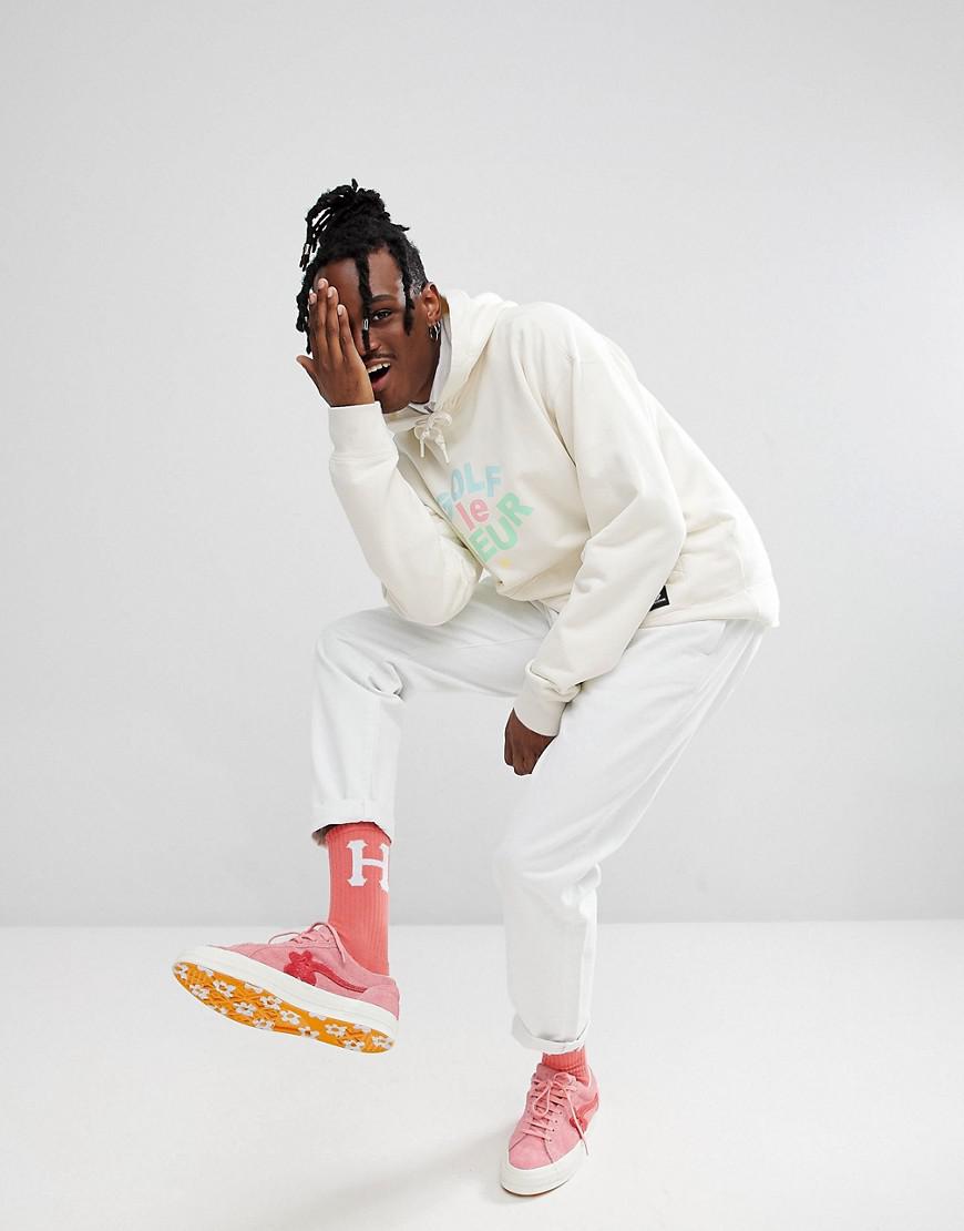 Converse Canvas X Tyler The Creator Golf Le Fleur Hoodie In White 10006807- a01 for Men | Lyst