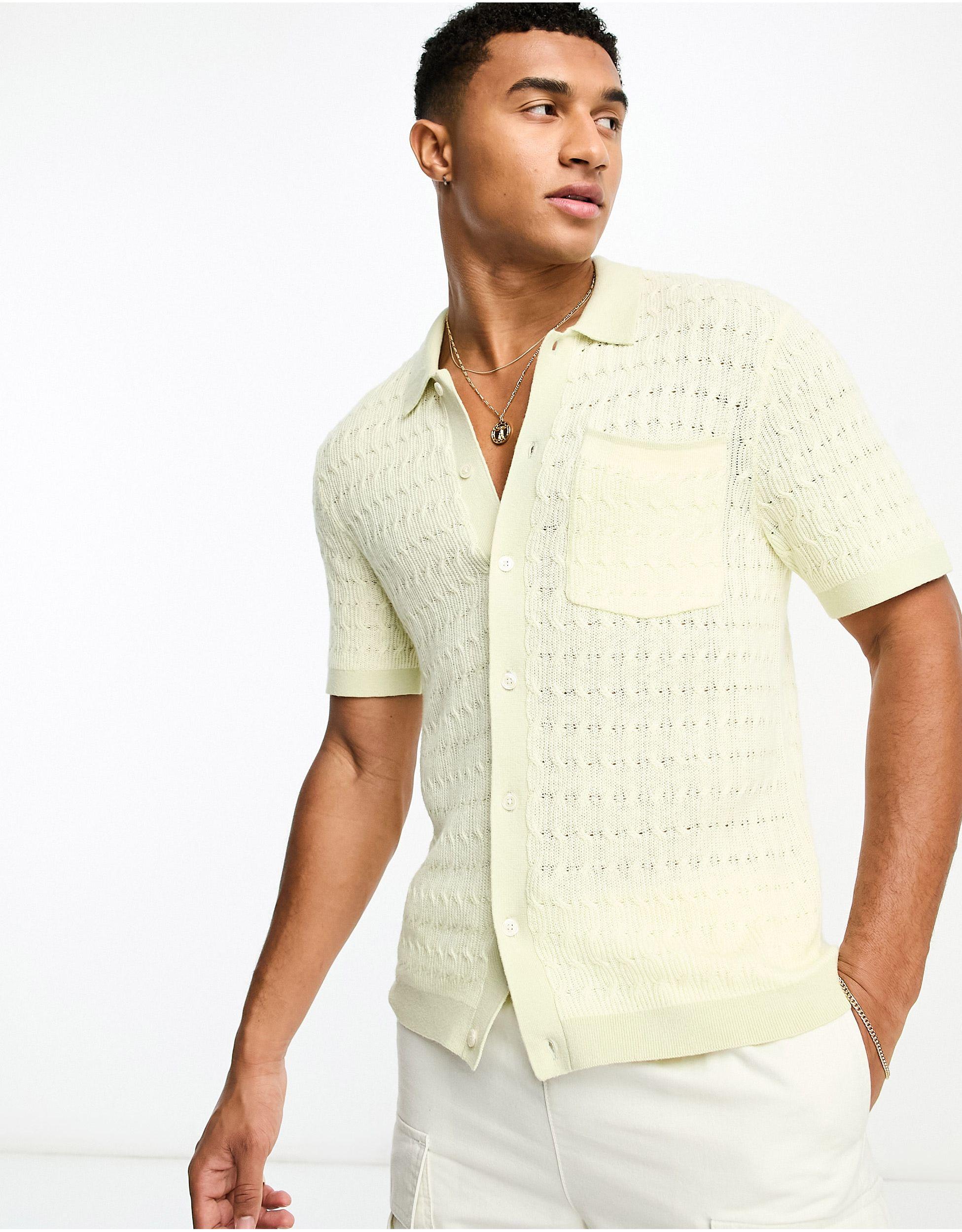 Polo en maille ajourée avec liserés - jaune/vert Abercrombie & Fitch pour  homme en coloris Neutre | Lyst