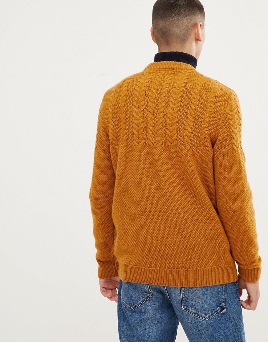 barbour mustard jumper