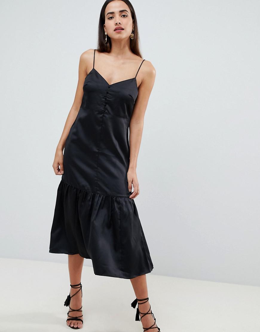 black satin slip dress midi,Save up to 17%,www.ilcascinone.com