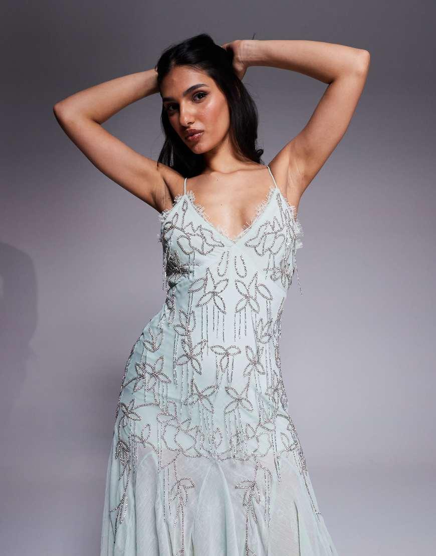 star beaded dress 1980s SHOOTING STAR beaded sequin dress xs