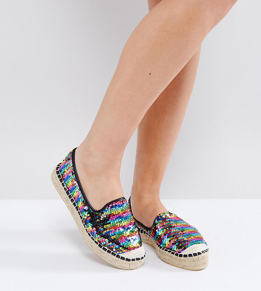 Lyst Asos Jayden Wide Fit Flatform Espadrilles