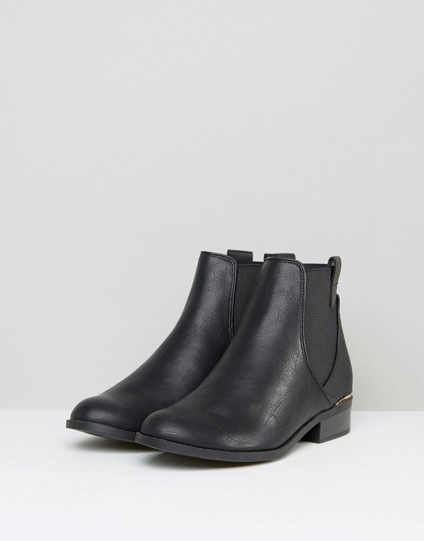 new look black chelsea boots