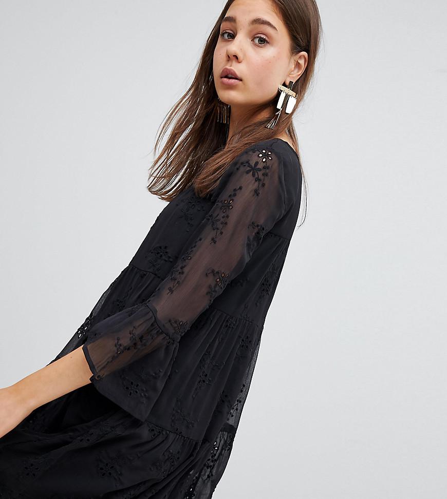 New Look Embroidered Smock Dress in 