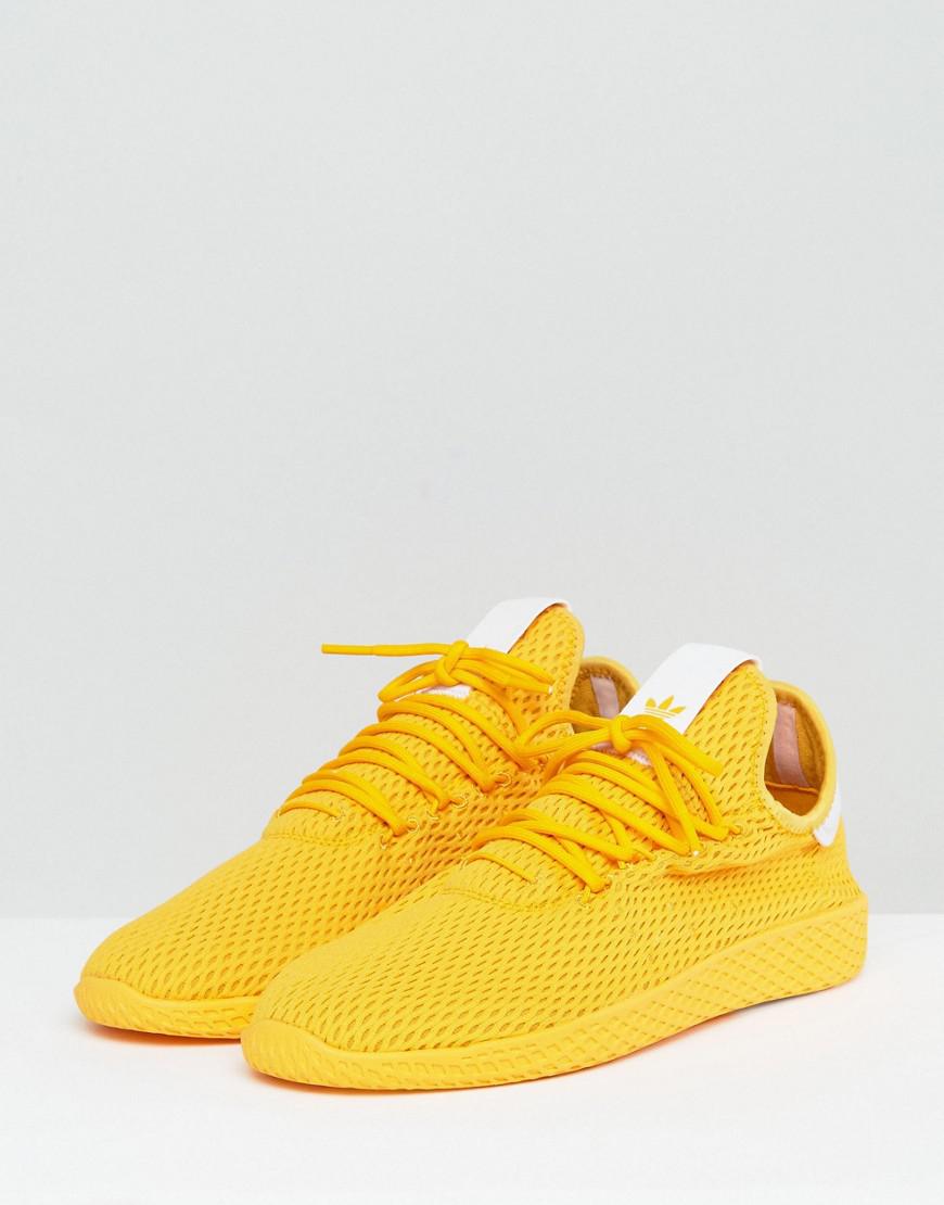 adidas Originals Leather X Pharrell Williams Tennis Hu Sneakers In Yellow  Cp9767 for Men - Lyst