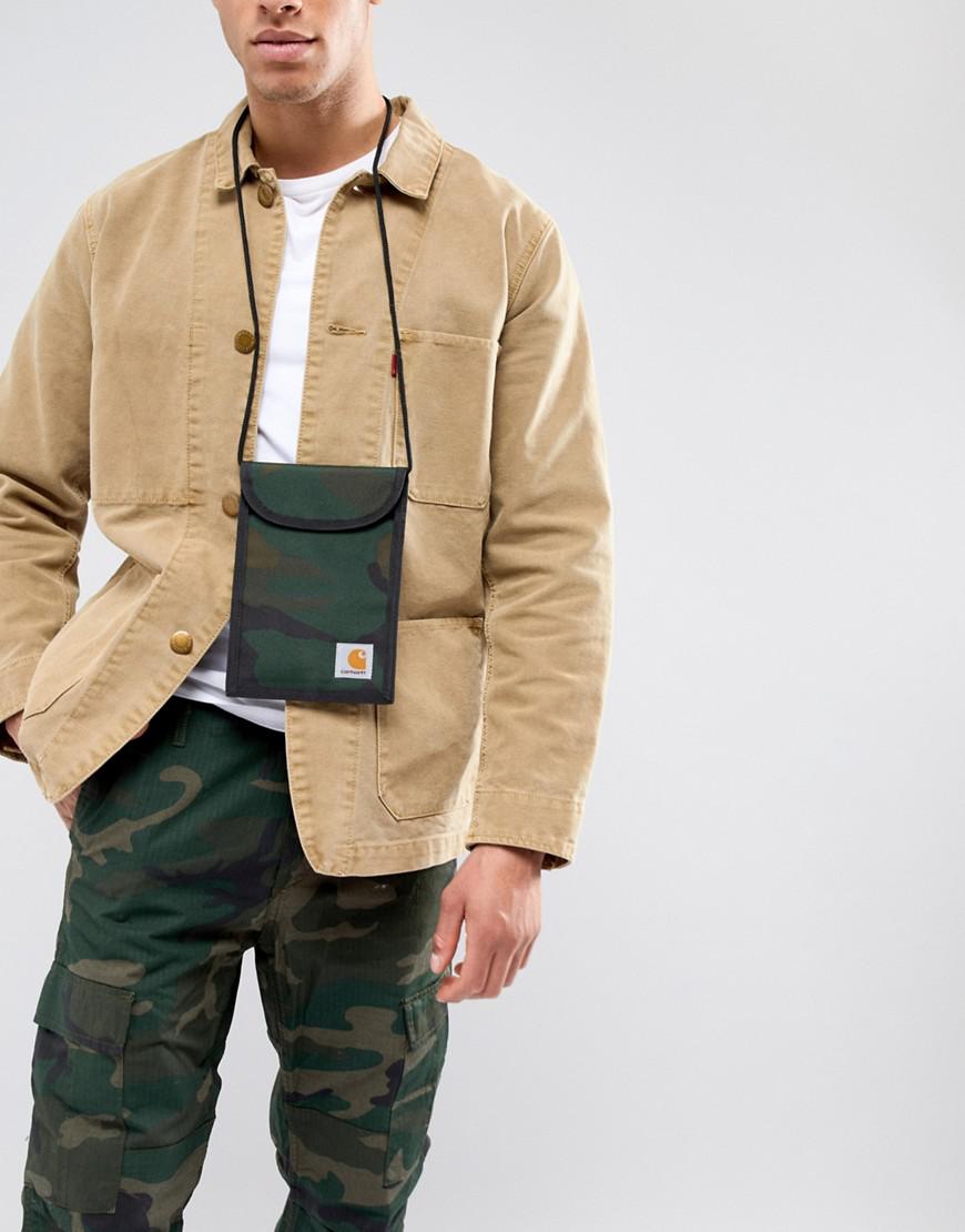 Carhartt WIP Collins Neck Pouch In Camo in Green for Men | Lyst