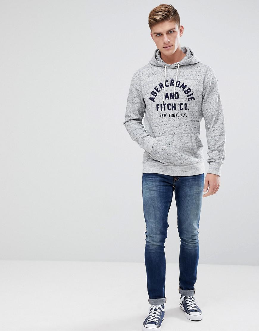Abercrombie and shop fitch grey hoodie