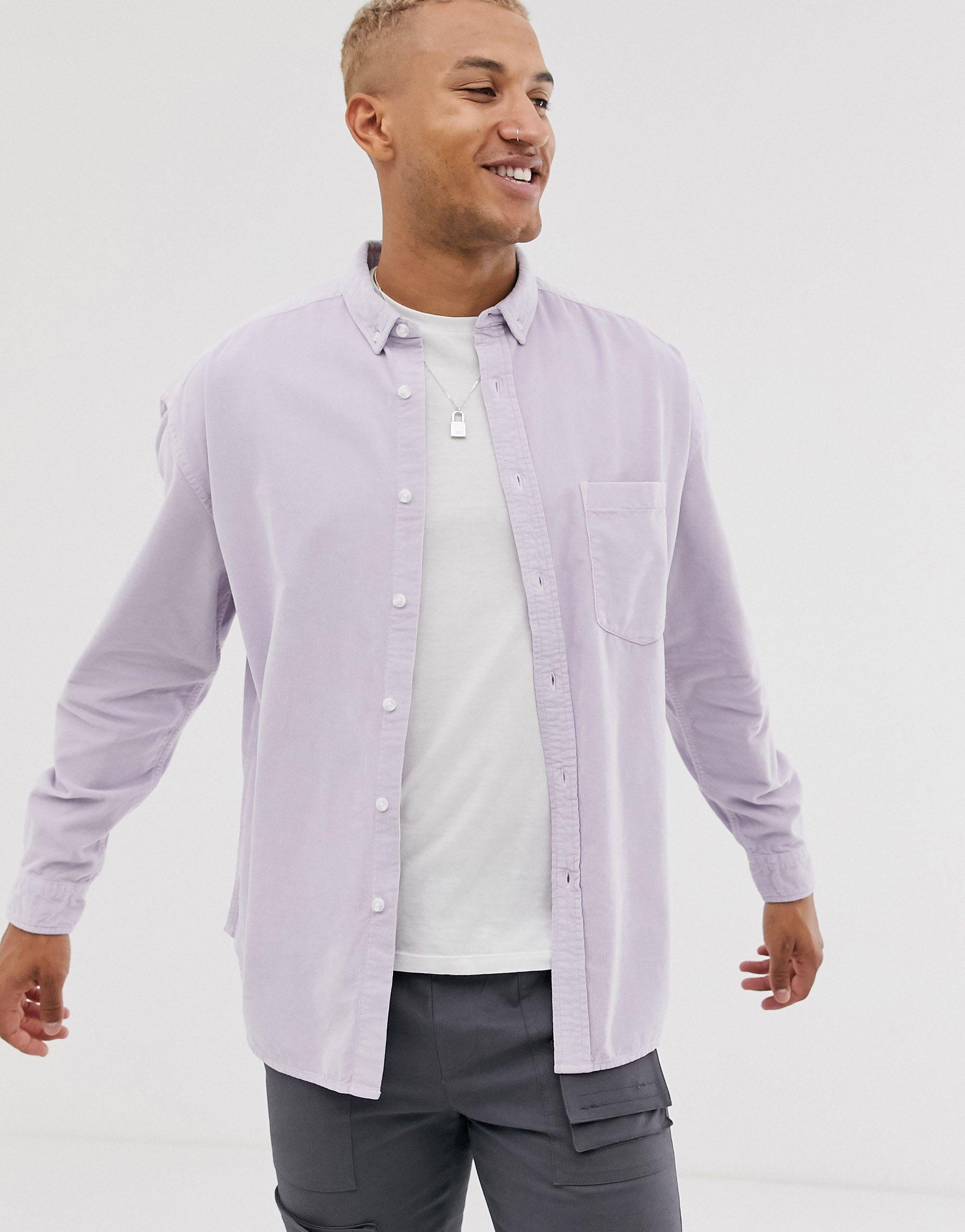 Asos Corduroy Oversized 90 S Style Cord Shirt In Purple For Men Lyst Asos Corduroy Oversized 90 S Style Cord Shirt In Purple For Men Lyst