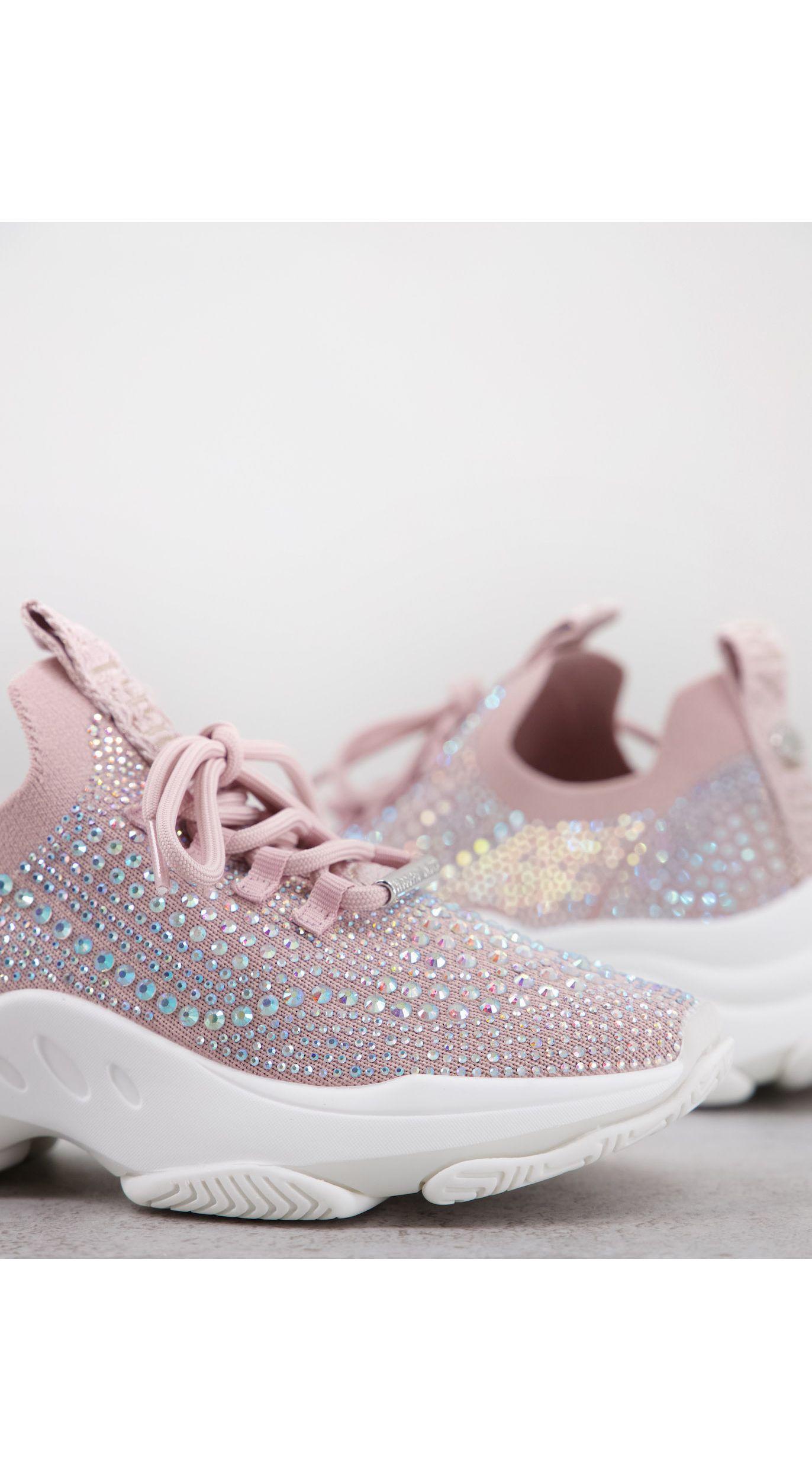 Steve Madden Mackie - Sneakers Met Dikke Zool En Siersteentjes in het Roze  - Lyst