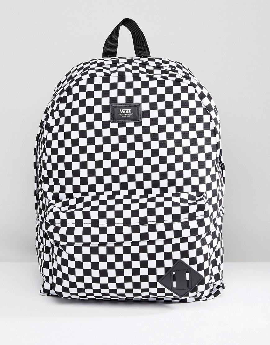 Vans Old Skool Ii Checkerboard Backpack In Black Vn000onihu01 for Men - Lyst