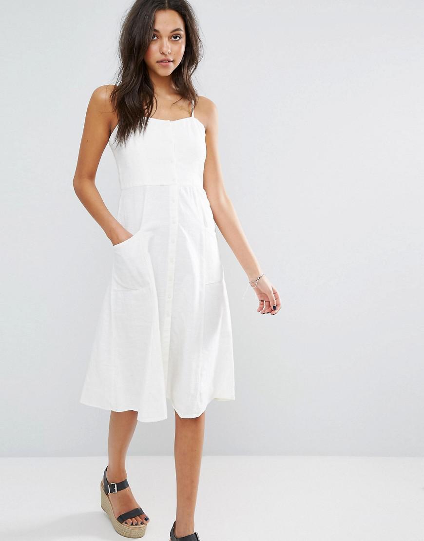 mango white midi dress