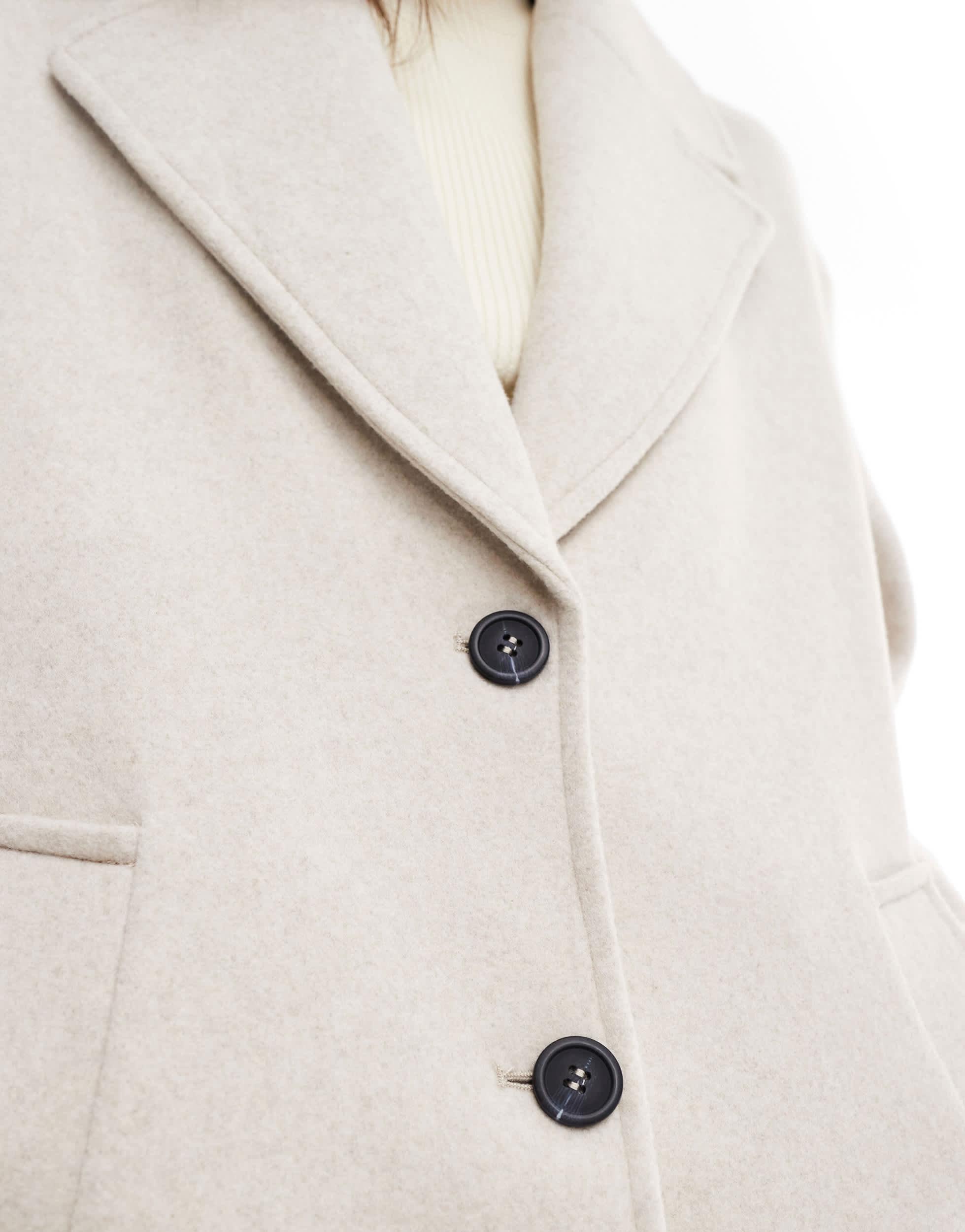 Bershka Trenchcoat Wolle Oberbekleidung Mantel Aus Kunstleder