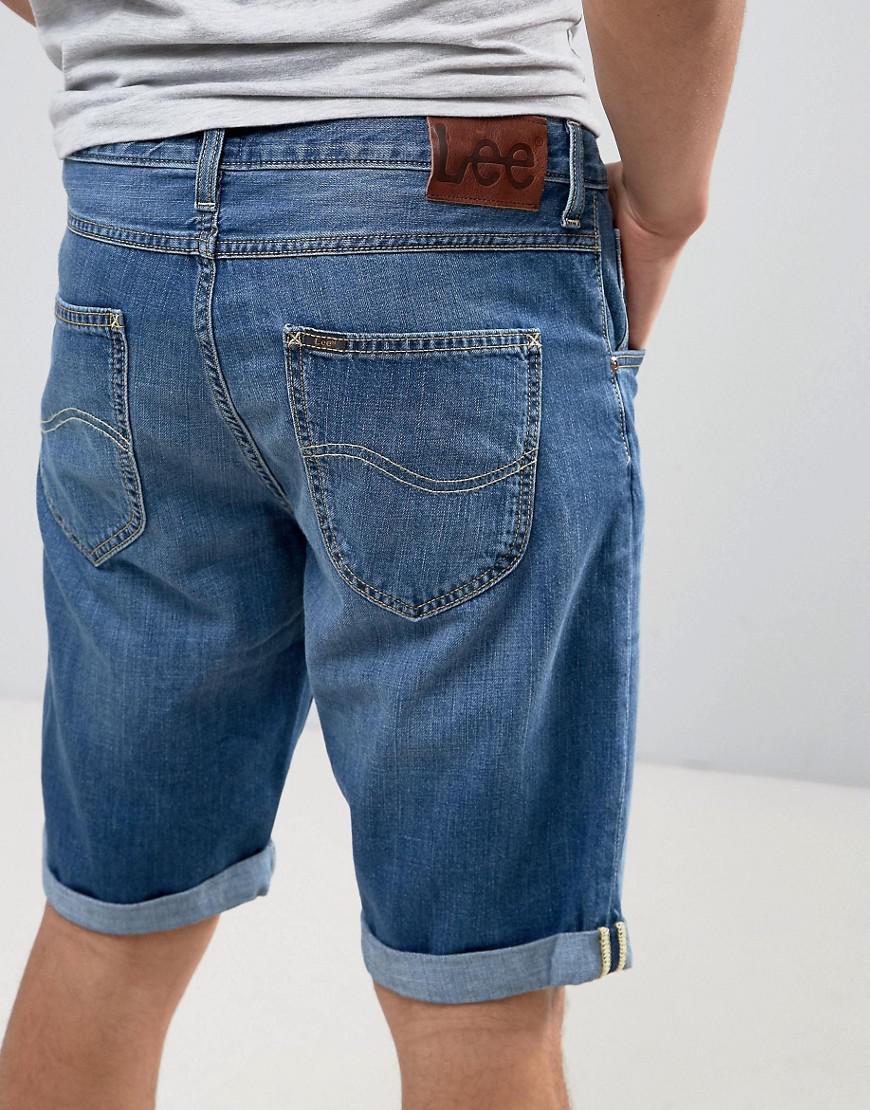 lee 5 pocket denim shorts