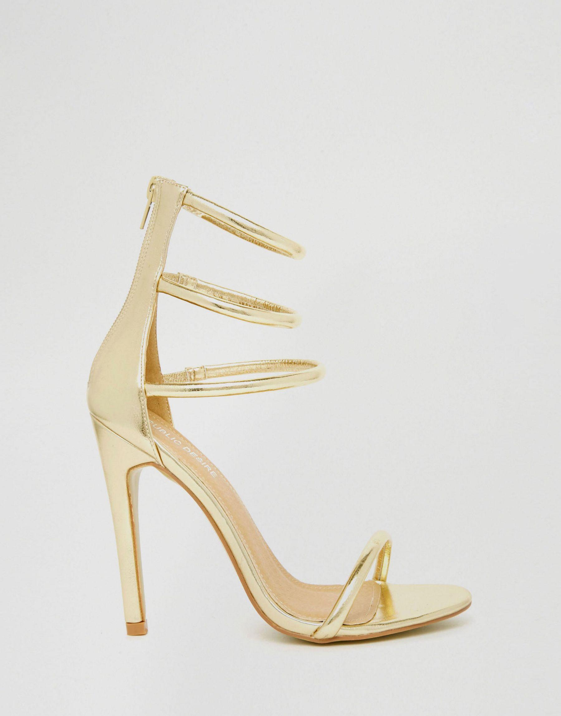public desire gold heels