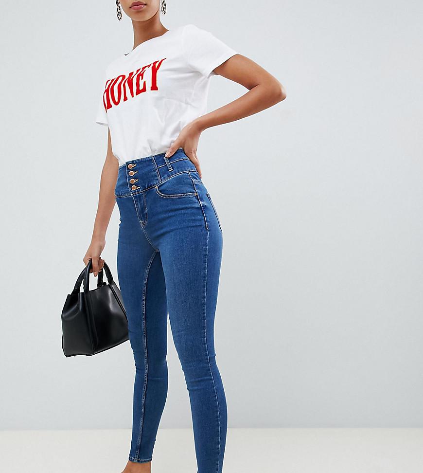 new look blue high waisted jeans